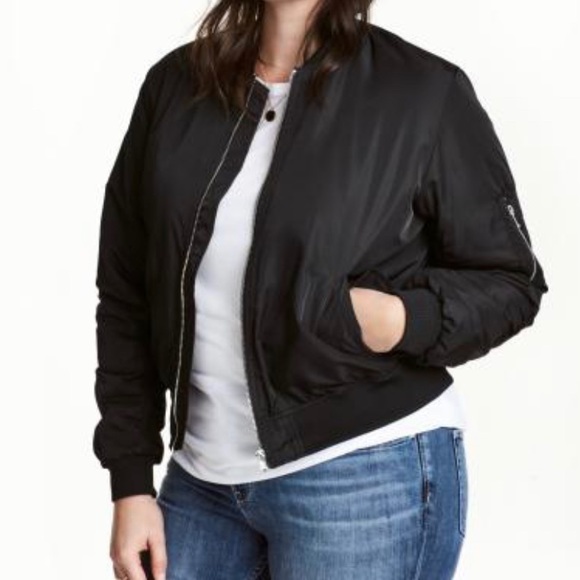 H&M+ PADDED BOMBER JACKET - Picture 1 of 6